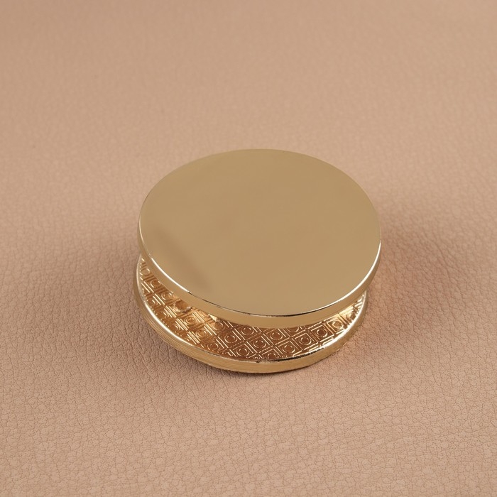 Застёжка для сумки, d = 4 см, цвет золотой Застёжка для сумки, d = 4 см, цвет золотой