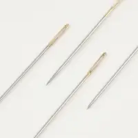 Иглы для вышивания лентой, с золотым ушком, d=1.07 мм, 4.7-4.9 см, набор 4 шт.