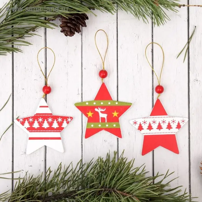 Елочная игрушка «Звёздочка», МИКС Елочная игрушка «Звёздочка», МИКС