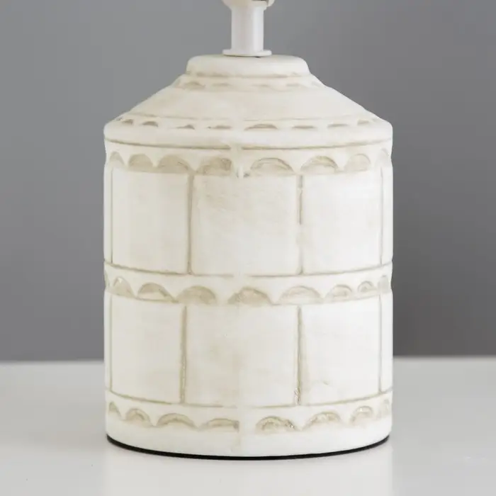 Лампа настольная RISALUX &laquo;Асни&raquo;, Е14, 40 Вт, бело-серая, 19&times;19&times;32 см