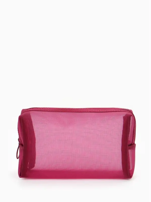 Косметичка дор Сетка 18*7,5*10, отд на молнии, бордовый Косметичка дор Сетка 18*7,5*10, отд на молнии, бордовый