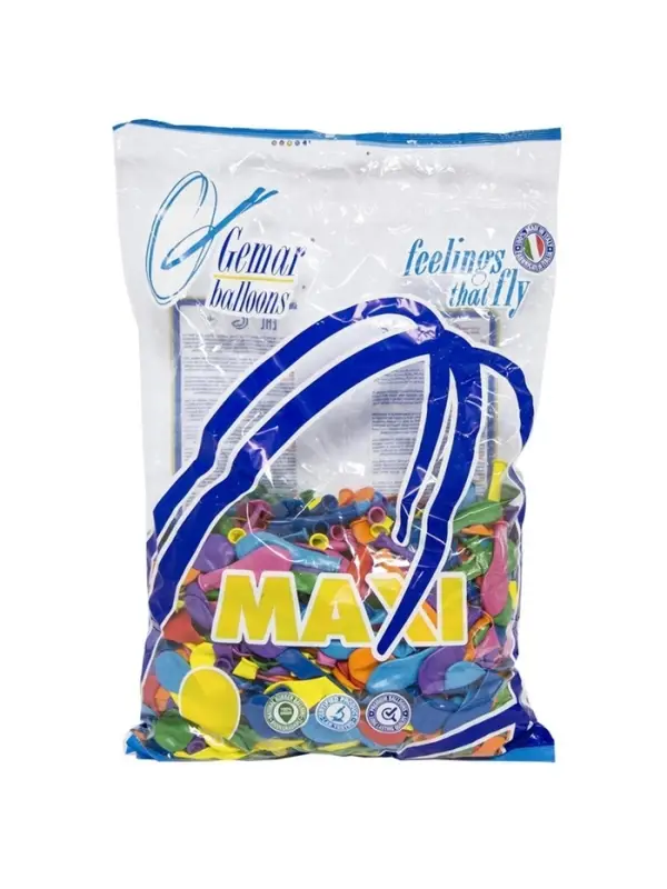 Воздушные шары латексные 6", пастель, 1000 шт., МИКС