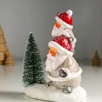 Сувенир керамика свет "Два Деда Мороза у ёлочки" 12х7х16 см Сувенир керамика свет "Два Деда Мороза у ёлочки" 12х7х16 см