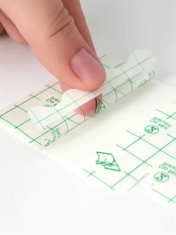 Пластырь для пяток, набор - 2 шт., на клеевой основе, прозрачный