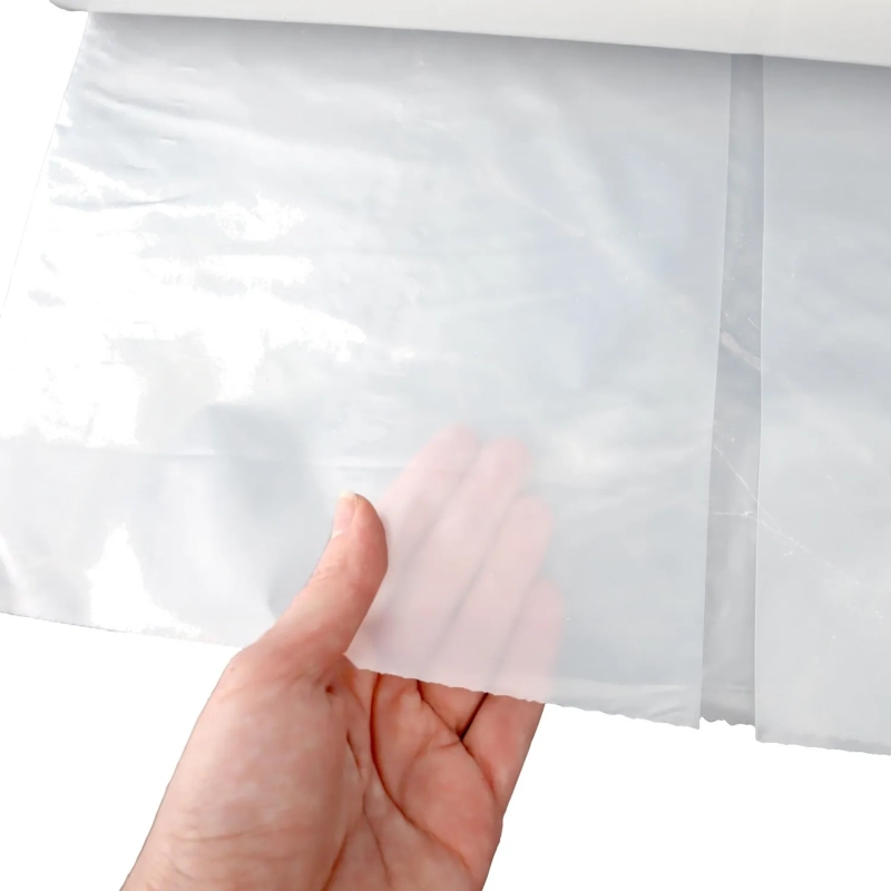 Мешки для мусора ПВД 200л 50мкм 10шт/рул прозрачные 90 x 130 см