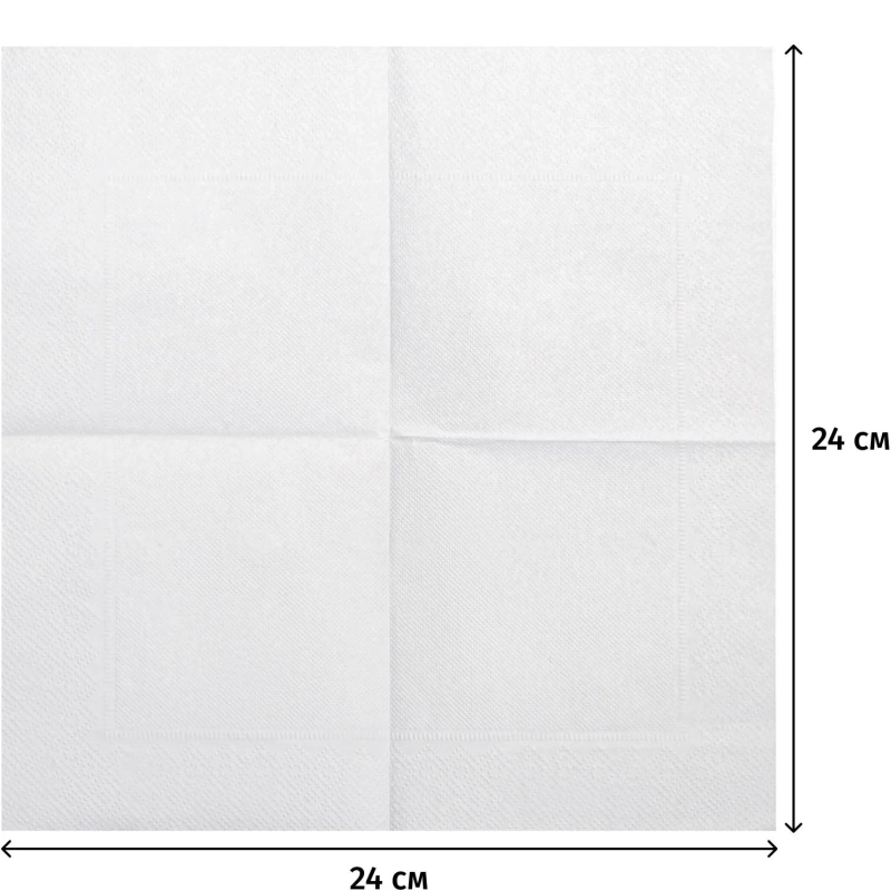 Салфетки бумажные Pero Гламур 2сл цел 24х24 см., 85 листов/уп