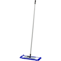 Швабра флаундер для пола пласт 47х16 в сборе с насад Chenille микрофSV5104