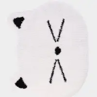Коврик Доляна White Cat, 50.5&times;61 см, ворс 1.5 см, микрофибра, белый