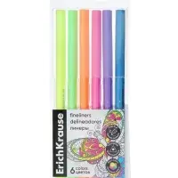 Набор ручек капиллярных 6 цветов ErichKrause Art Spirit Neon