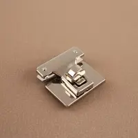 Застёжка для сумки, 3.3×3.3 см, цвет серебряный