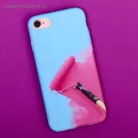 Чехол на телефон iPhone 7 «Раскрась», soft touch 6,5 × 14 см