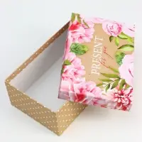 Набор подарочных коробок 10 в 1 Flowers, 32.5&times;20&times;12.5 - 12&times;7&times;4 см