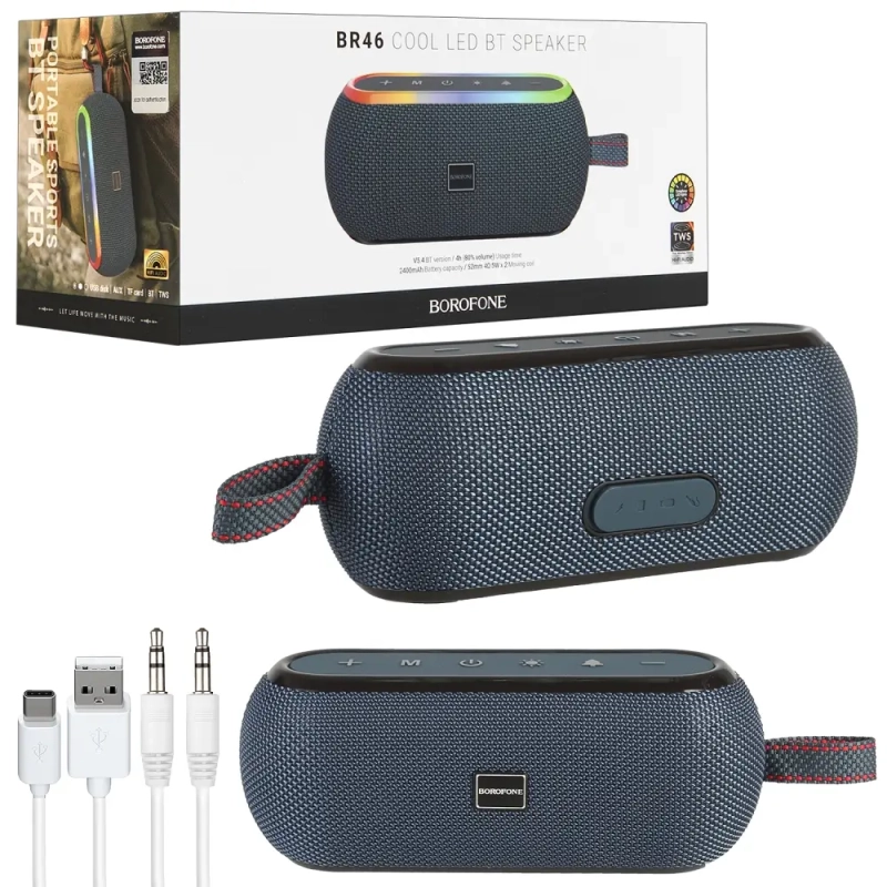 * Портативная акустика BR46 BOROFONE синяя