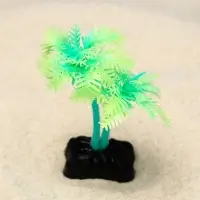 Растение для аквариума и террариума &laquo;Пальма&raquo;, светящееся, 10 см, зелёное