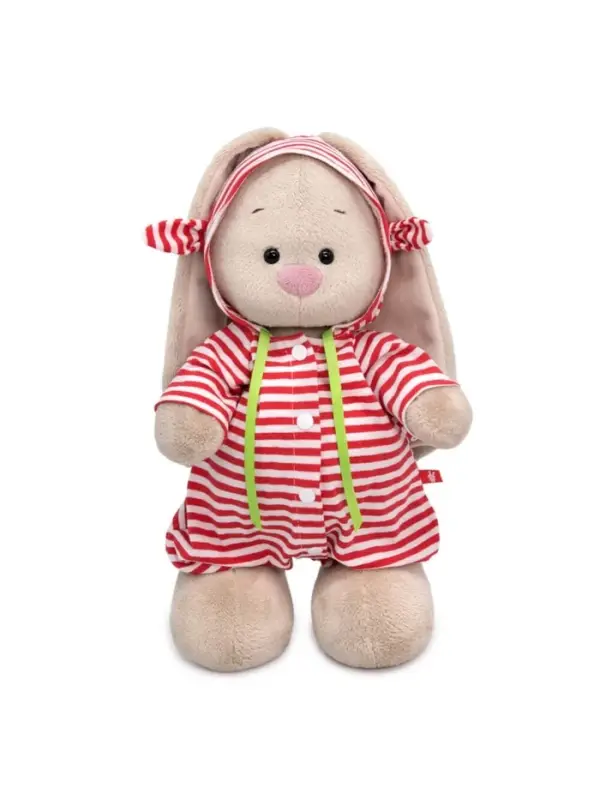 Мягкая игрушка &laquo;Зайка Ми в полосатом комбинезоне&raquo;, 25 см