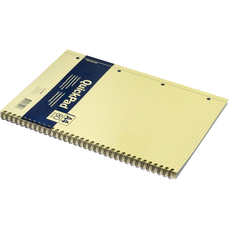 Бизнес-тетрадь 80л,кл,А4,Yellow Pad,спираль,тон.блок 70г/м