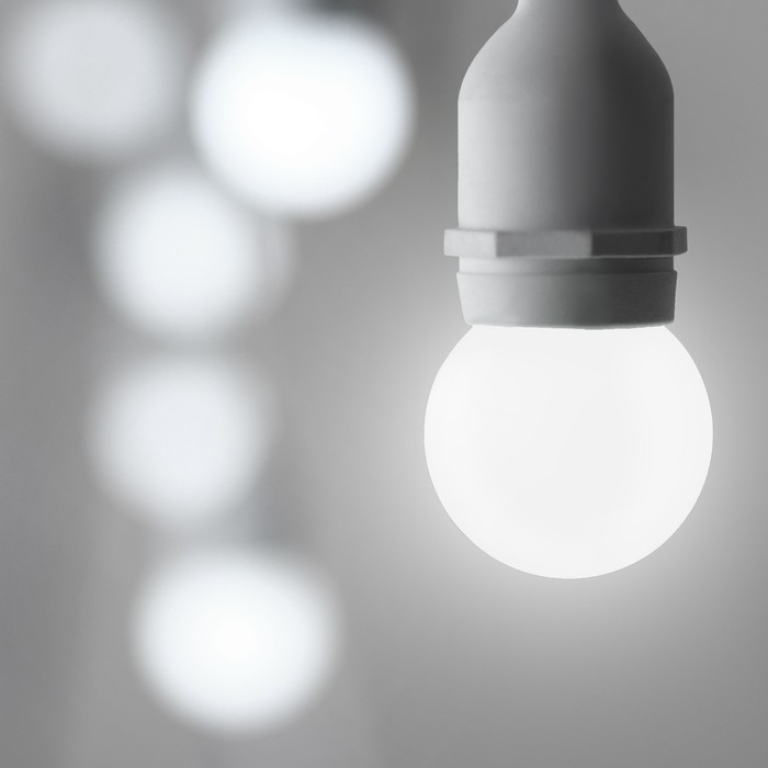Лампа светодиодная Luazon Lighting, G45, Е27, 1.5 Вт, для белт-лайта, белая, наб 20 шт Лампа светодиодная Luazon Lighting, G45, Е27, 1.5 Вт, для белт-лайта, белая, наб 20 шт