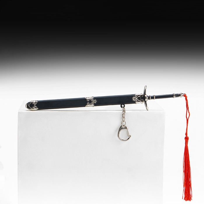 Сувенирное оружие подвесное мини Сувенирное оружие подвесное мини "Меч в стиле аниме", брелок, 21 см, чёрный