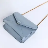 Сумка женская мессенджер на магните, 20&times;6&times;13 см, голубая