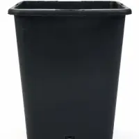 Горшок для рассады, 5 л, 18.5&times;18.5&times;20 см, пластик, чёрный, Greengo