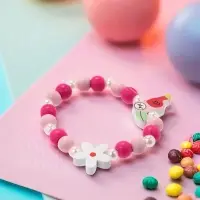 Браслет детский &laquo;Выбражулька. Тукан с цветочком&raquo;, d=5 см, МИКС