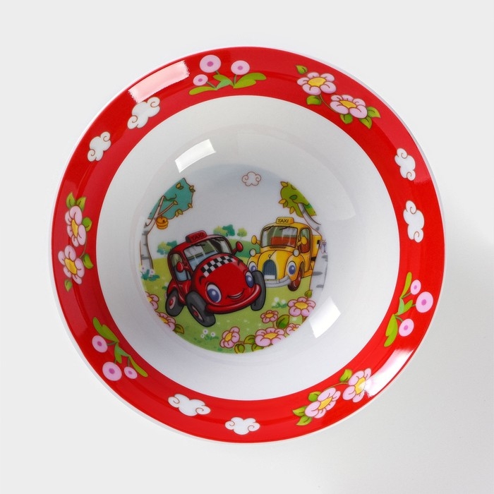 Набор детской посуды из керамики Доляна «Такси», 3 предмета: кружка 230 мл, миска 400 мл, тарелка d=18 см Набор детской посуды из керамики Доляна «Такси», 3 предмета: кружка 230 мл, миска 400 мл, тарелка d=18 см