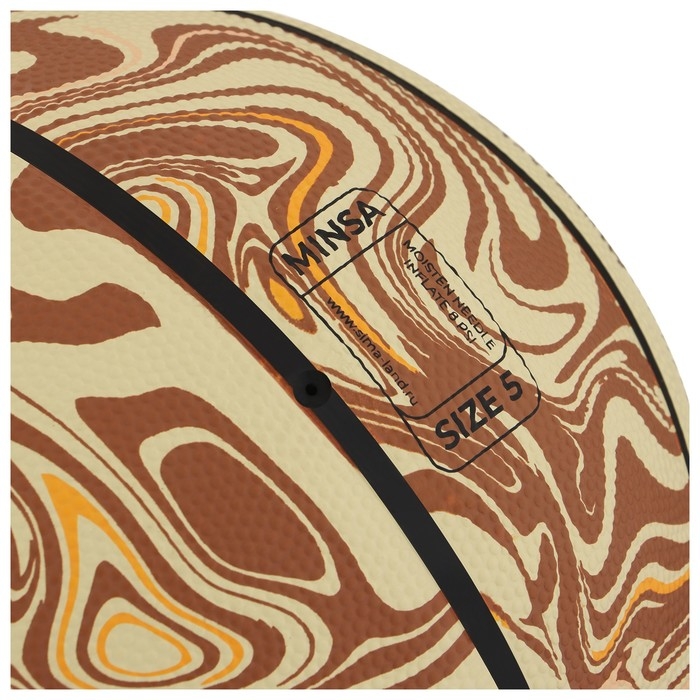 Мяч баскетбольный MINSA Street, клееный, 8 панелей, р. 5, PVC, бутиловая камера Мяч баскетбольный MINSA Street, клееный, 8 панелей, р. 5, PVC, бутиловая камера