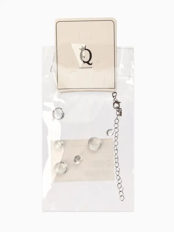 Браслет на леске Браслет на леске "Капля росы", цвет былй в серебре