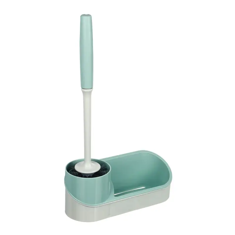 VETTA Ёрш для туалета с подставкой для бытовой химии, с крепл. на стену, пластик, 39,5х23х9см, 2 диз