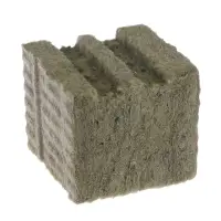 Субстрат минераловатный &laquo;Эковер&raquo;, в кубе, для рассады и гидропоники, отверстие 20 &times; 15 мм, 7.5 &times; 7.5 &times; 6.5 см