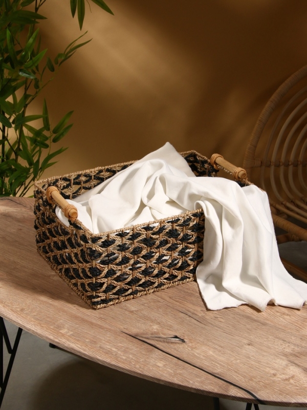 Корзина плетеная 45х30х20 см, сиграсс