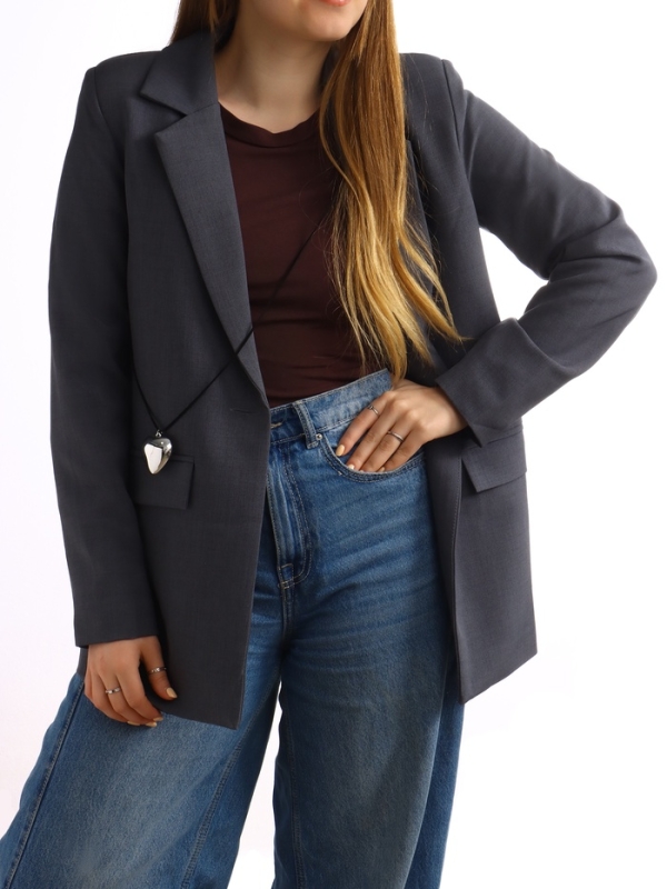 Портупея с кулоном «Сердечко» гладкое, трансформер, цвет серебро, 150 см