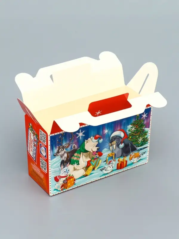 Подарочная новогодняя коробка «Сияние праздника» , подарочек малый 17.5×7×10.5 см Подарочная новогодняя коробка «Сияние праздника» , подарочек малый 17.5×7×10.5 см