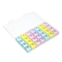 Бокс для таблеток тм VETTA, 28 ячеек, пластик, 19,5х11см