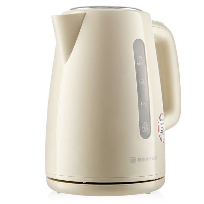 Чайник электрический BRAYER 1069BR, пластик, 2 л, 2200 Вт, белый Чайник электрический BRAYER 1069BR, пластик, 2 л, 2200 Вт, белый