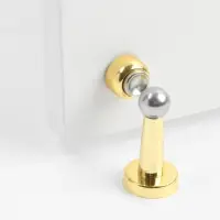 Упор дверной LOCKLAND, магнитный, цвет золото