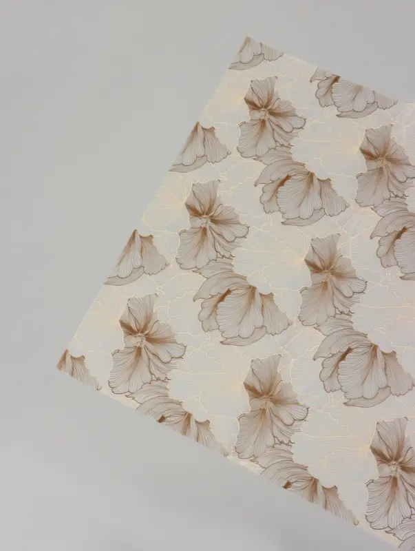 Пленка для цветов и букетов &laquo;Акварельный эскиз&raquo;, матовая, бежевый, 57&times;57 см