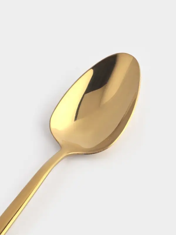 Набор столовых ложек Magistro &laquo;Блинк&raquo;, длина 22 см, 6 шт., нержавеющая сталь, золотистый