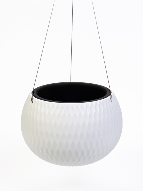 Кашпо Кашпо "Жемчужина" 4л подвесное, белый