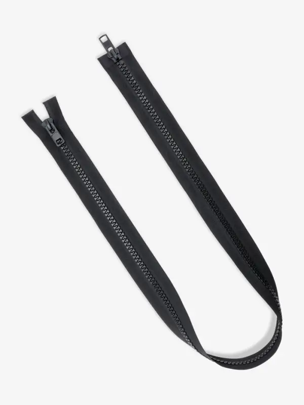 Молния &laquo;Трактор&raquo;, №10, разъёмная, 2 замка, замки автомат, 90 см, чёрная