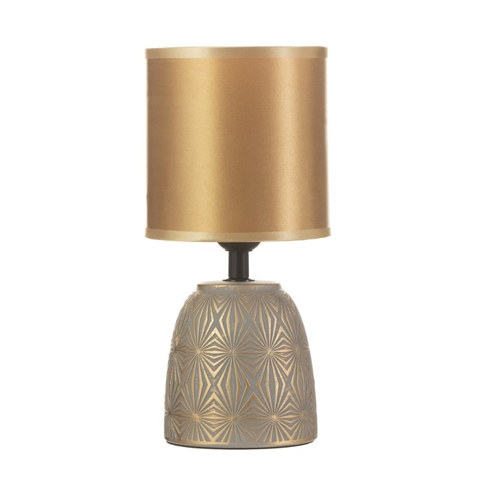 Настольная лампа Настольная лампа "Диана" Е27 40Вт серо-золотой 13х13х27,5 см