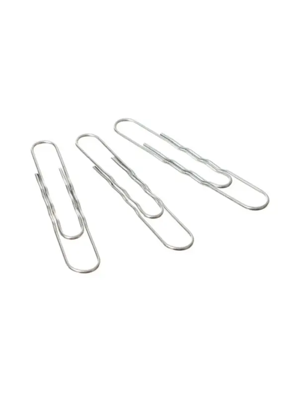 Скрепки канцелярские GLOBUS, 75 мм, 40 шт., оцинкованные, гофрированные