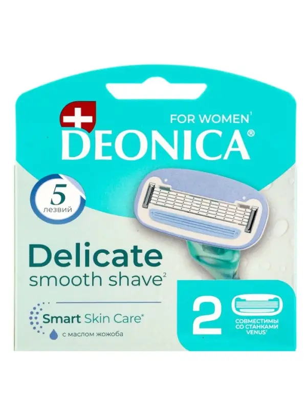 Сменные кассеты DEONICA 5 FOR WOMEN , 2 шт Сменные кассеты DEONICA 5 FOR WOMEN , 2 шт