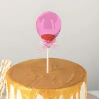 Топпер для торта «Шар», 19×5 см, цвет розовый