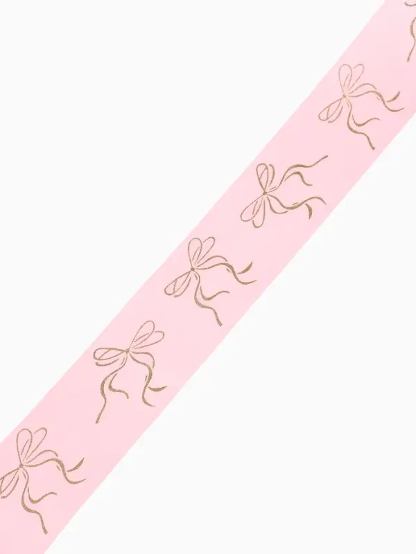 Лента атласная &laquo;Бантики&raquo;, тиснение, 4 см &times; 23 м (&plusmn;1 м)