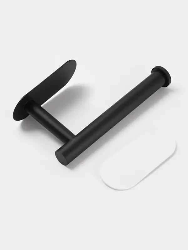 Держатель для туалетной бумаги на липучке, цвет черный Держатель для туалетной бумаги на липучке, цвет черный