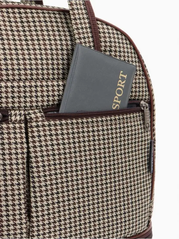 Сумка дор 2461, 40*20,5*29/37, отд на молнии, с увел, 3 н/карман, дл ремень, беж/кор Сумка дор 2461, 40*20,5*29/37, отд на молнии, с увел, 3 н/карман, дл ремень, беж/кор