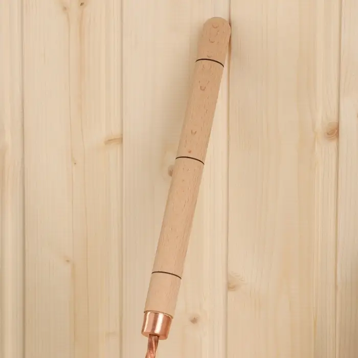 Ковш - черпак для бани и сауны, 400 мл, медь, деревянная ручка