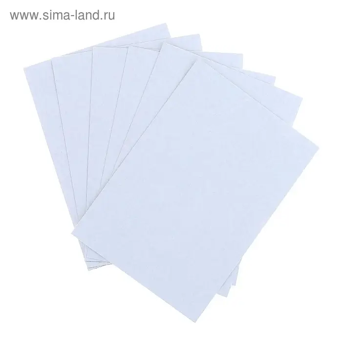 Картон белый А5, 6 листов, 370 г/м2, немелованный Картон белый А5, 6 листов, 370 г/м2, немелованный