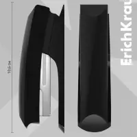 Степлер канцелярский № 10 ErichKrause ECO, до 20 листов, встроенный антистеплер, чёрный